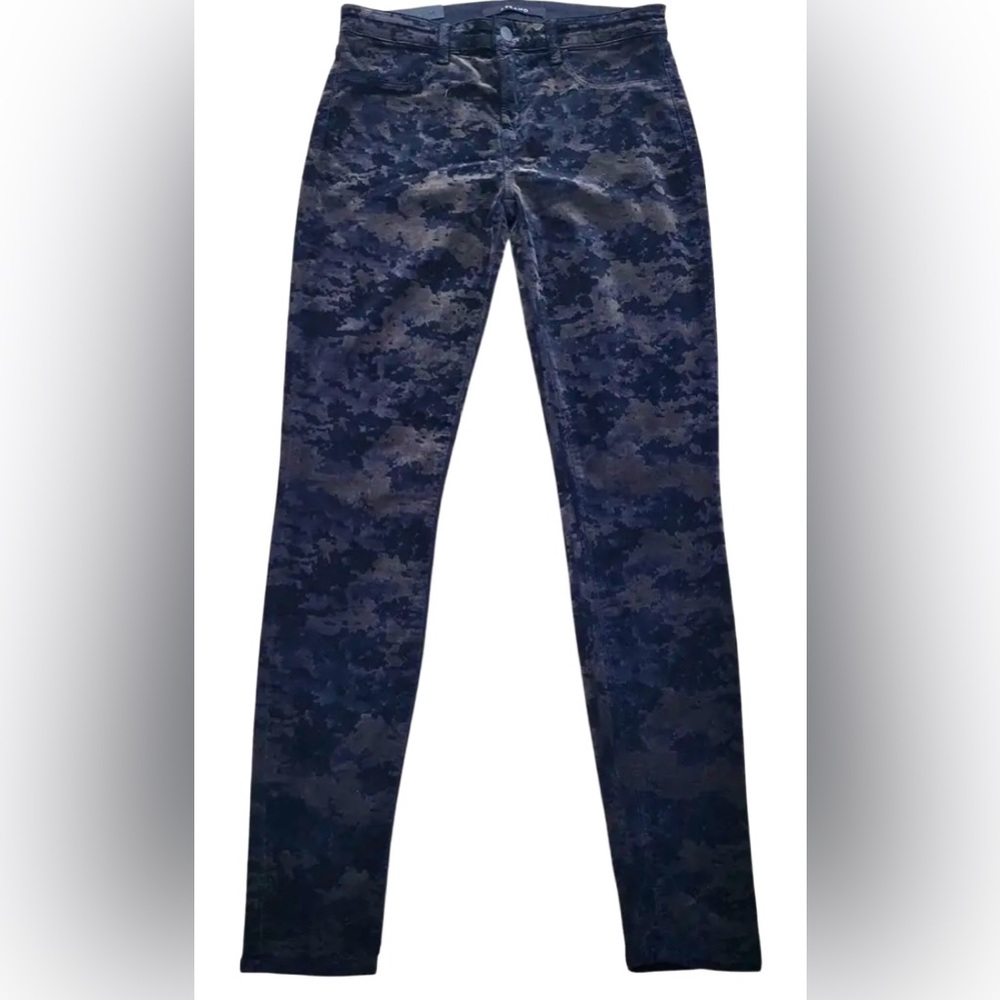 J Brand Super Skinny Twilight Purple Camo Pants Size‎ 32 – Velvet Soft Stretchy